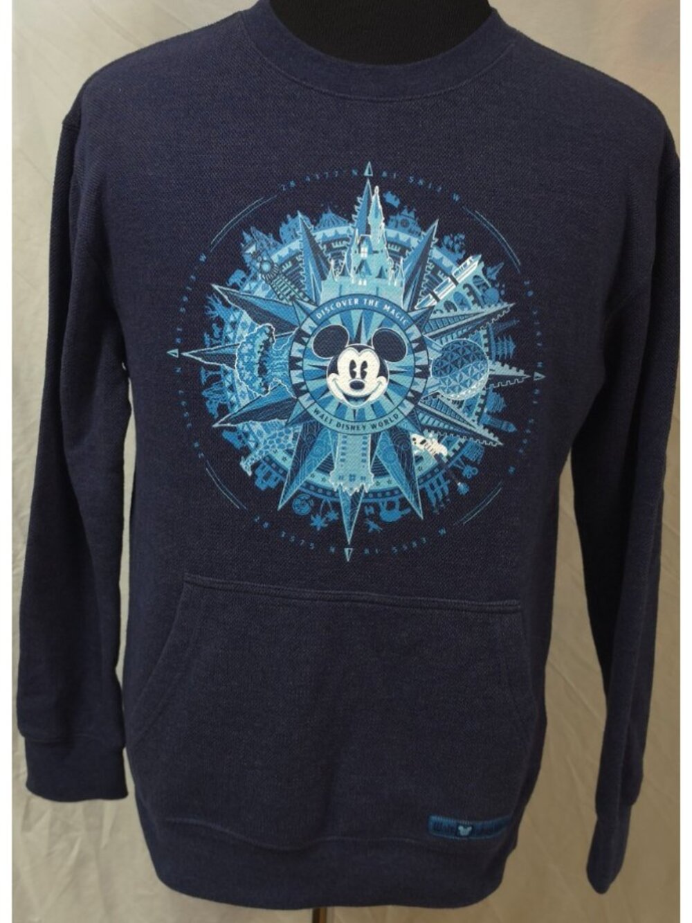 Vtg Disney Parks Original Mickey Mouse Discover The Magic Sweatshirt Hoodie (S)
